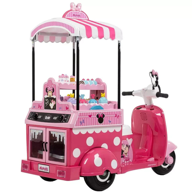 6V Battery-Powered Pink Bakery Cart with Baking Set for Ages 3-7 Magic Cars 1