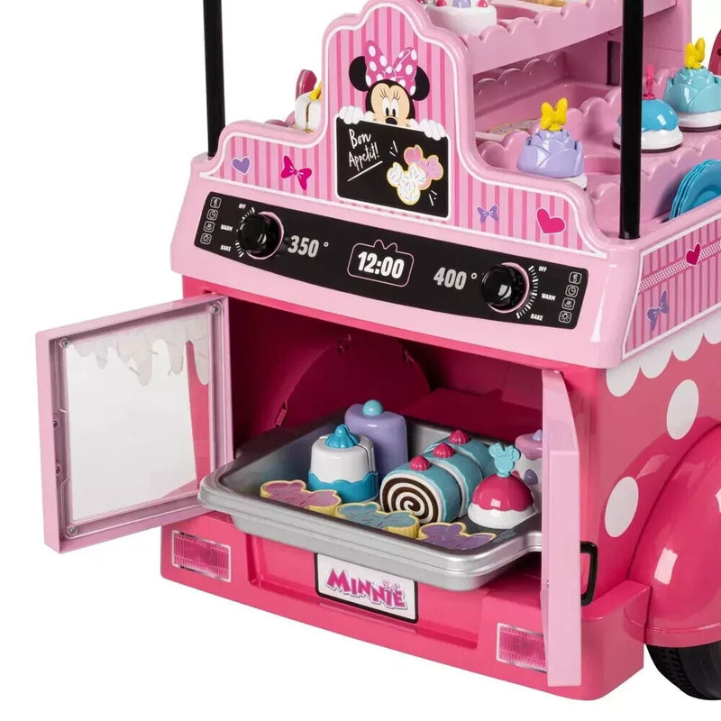 6V Battery-Powered Pink Bakery Cart with Baking Set for Ages 3-7 Magic Cars 2
