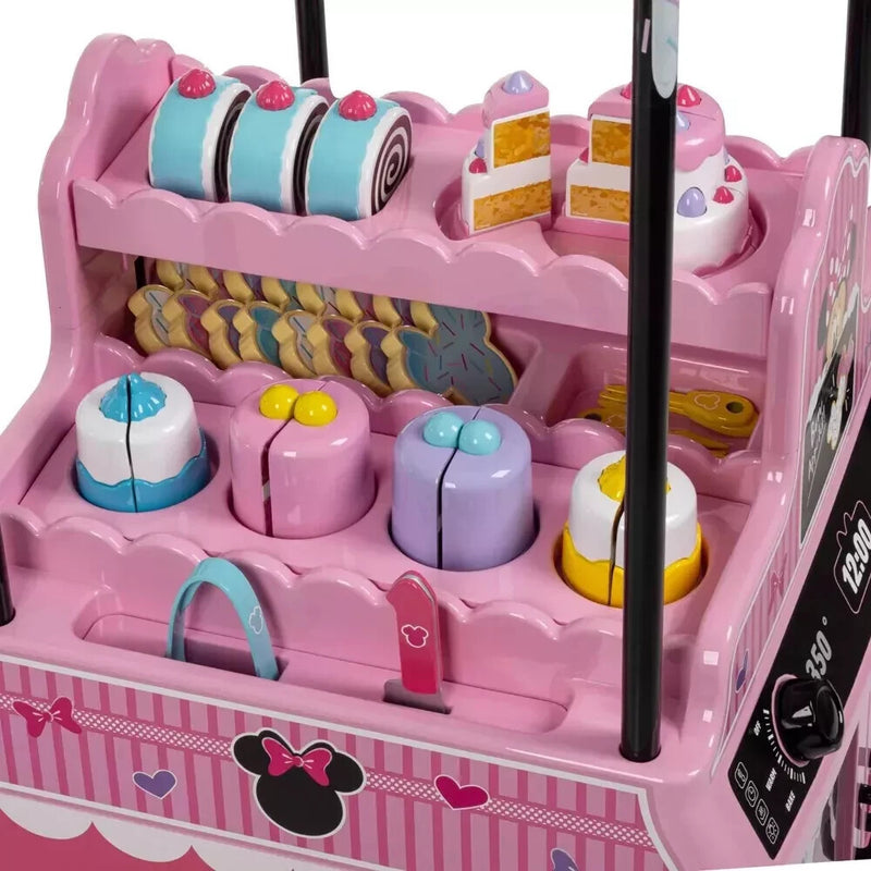 6V Battery-Powered Pink Bakery Cart with Baking Set for Ages 3-7 Magic Cars 4