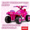 Minnie Mouse 6V Quad Ride-On for Young Adventurers Aged 1.5-3 Magic Cars 4