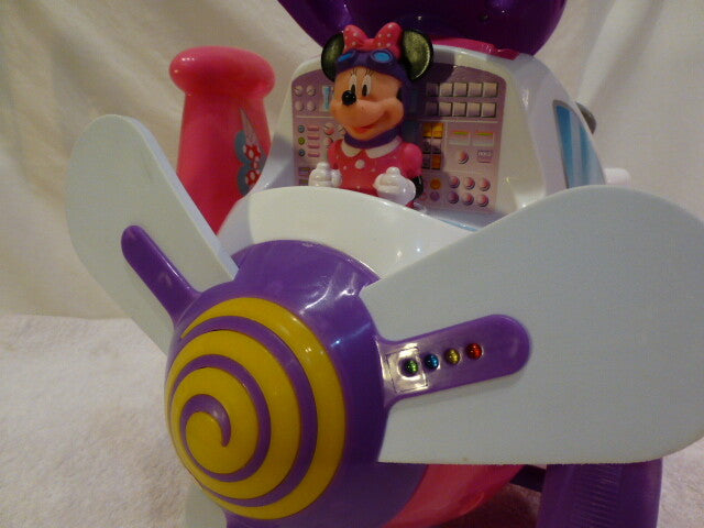 Toddler Ride-On Airplane Toy with Lights and Sounds Featuring Minnie Mouse Magic Cars 10