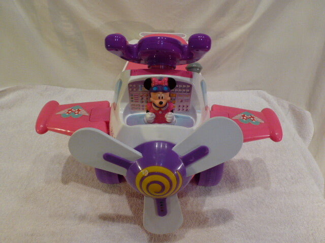 Toddler Ride-On Airplane Toy with Lights and Sounds Featuring Minnie Mouse Magic Cars 1