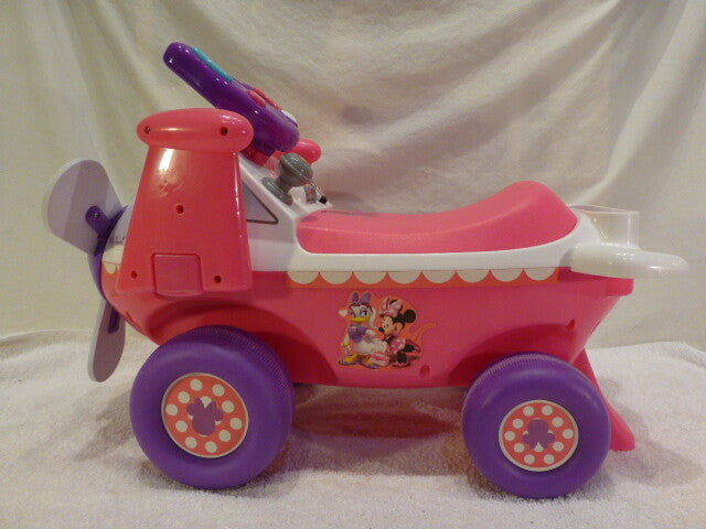 Toddler Ride-On Airplane Toy with Lights and Sounds Featuring Minnie Mouse Magic Cars 2