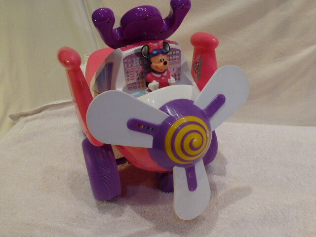 Toddler Ride-On Airplane Toy with Lights and Sounds Featuring Minnie Mouse Magic Cars 5