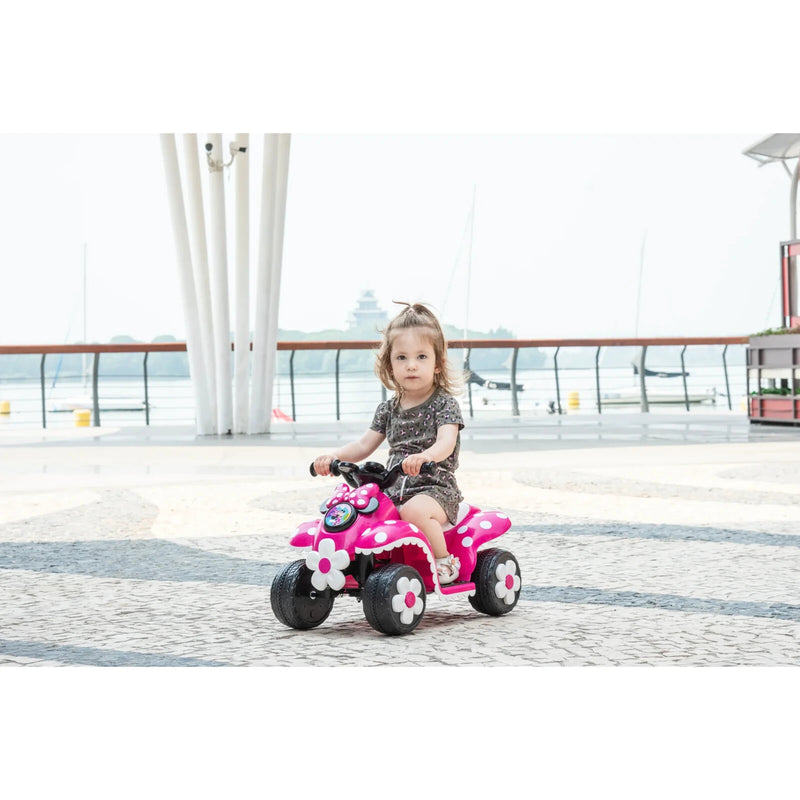 Battery-Powered 6V Electric Pink Quad for Toddlers 18-30 Months Magic Cars 1