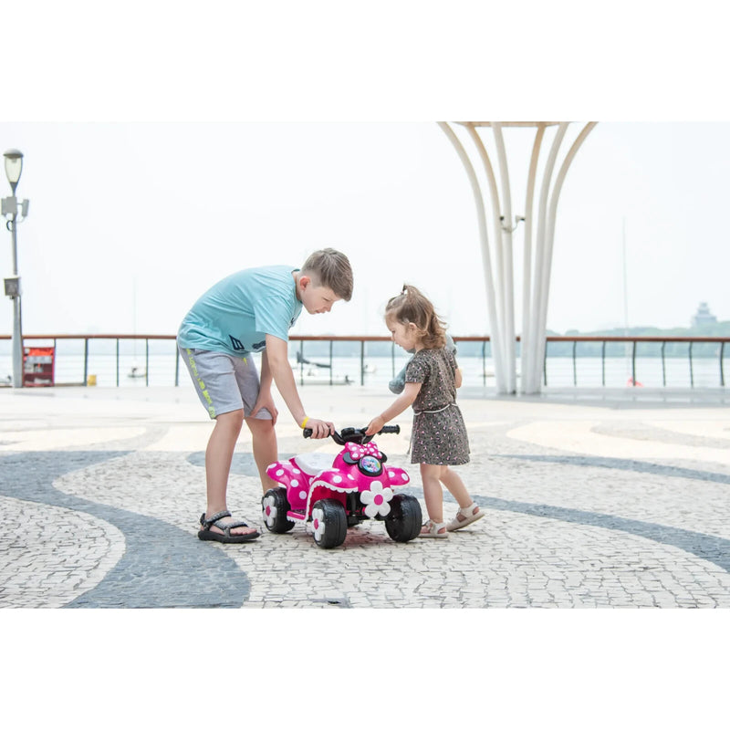 Battery-Powered 6V Electric Pink Quad for Toddlers 18-30 Months Magic Cars 5