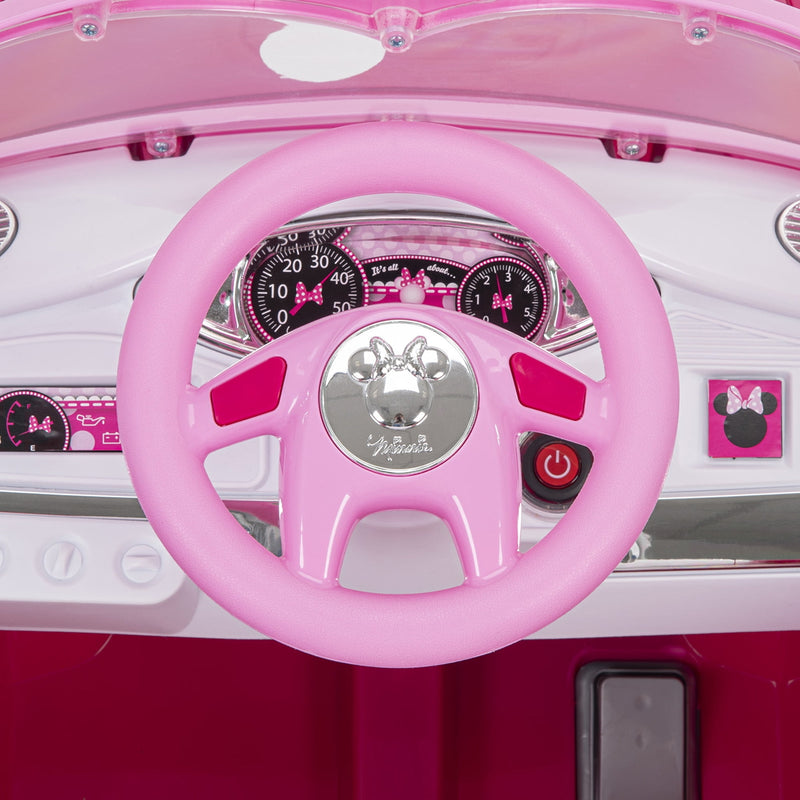 Battery-Powered 6V Pink Ride-On Car for Kids Ages 3 and Up with Adorable Character Design Magic Cars 11