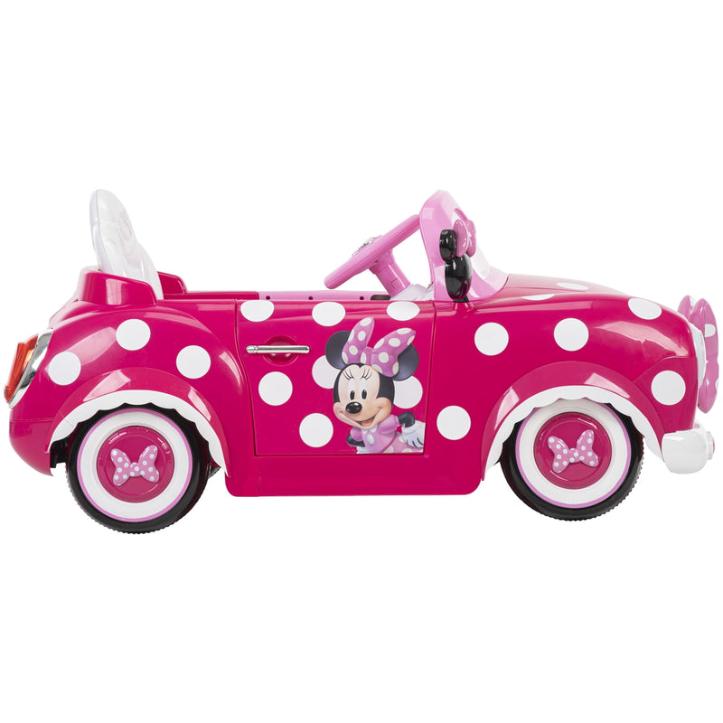 Battery-Powered 6V Pink Ride-On Car for Kids Ages 3 and Up with Adorable Character Design Magic Cars 5