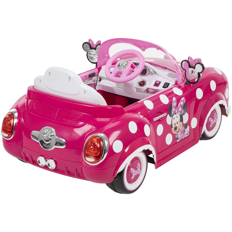 Battery-Powered 6V Pink Ride-On Car for Kids Ages 3 and Up with Adorable Character Design Magic Cars 8