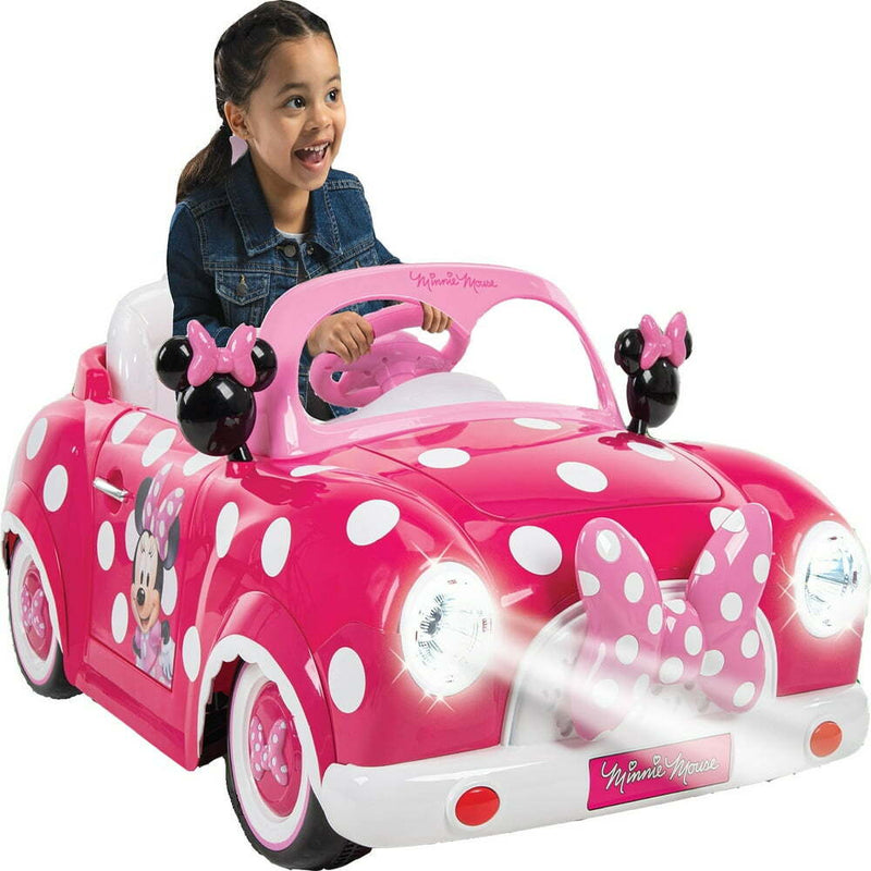 Minnie Mouse Battery-Powered Convertible Car with Sound Effects for Ages 3 and Up Magic Cars 1