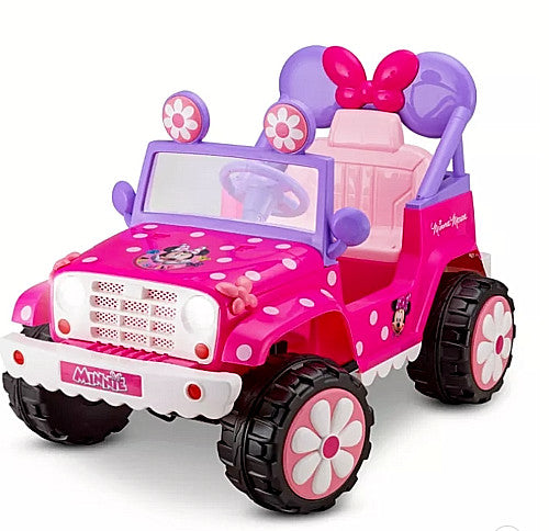 Pink 6V 4x4 Powered Ride-On Toy with Flower Design Magic Cars 0