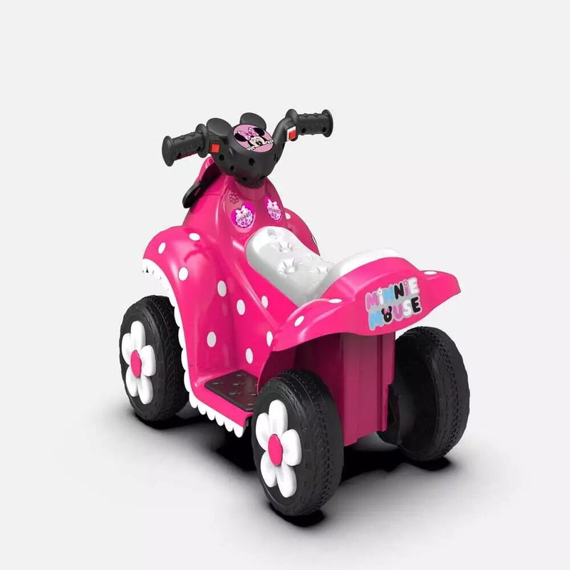 Minnie Mouse 6V Battery-Powered Kids' Ride-On Quad Bike Toy Magic Cars 1
