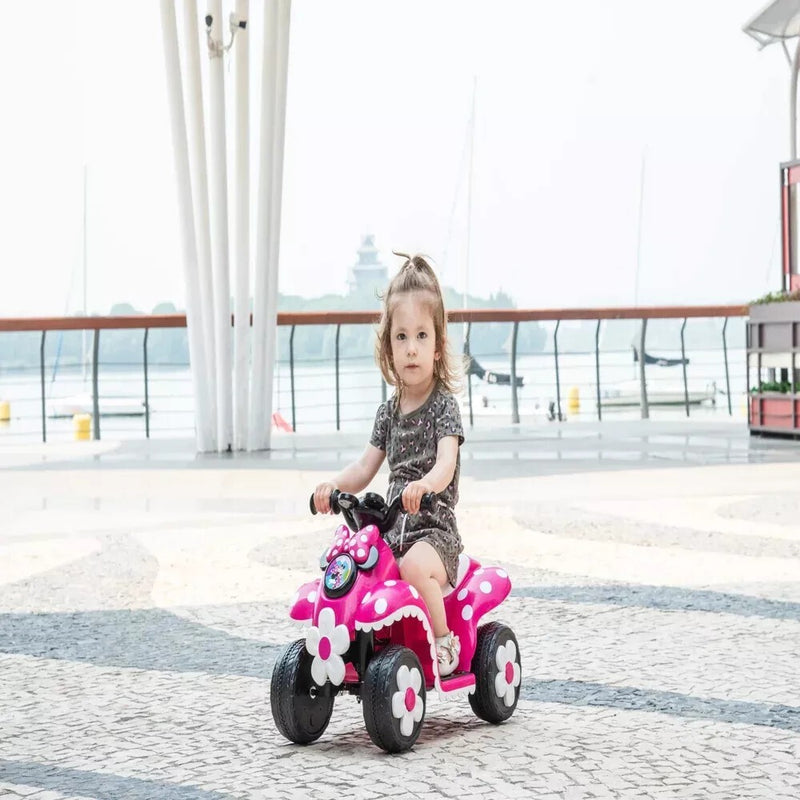 Minnie Mouse 6V Battery-Powered Kids' Ride-On Quad Bike Toy Magic Cars 2