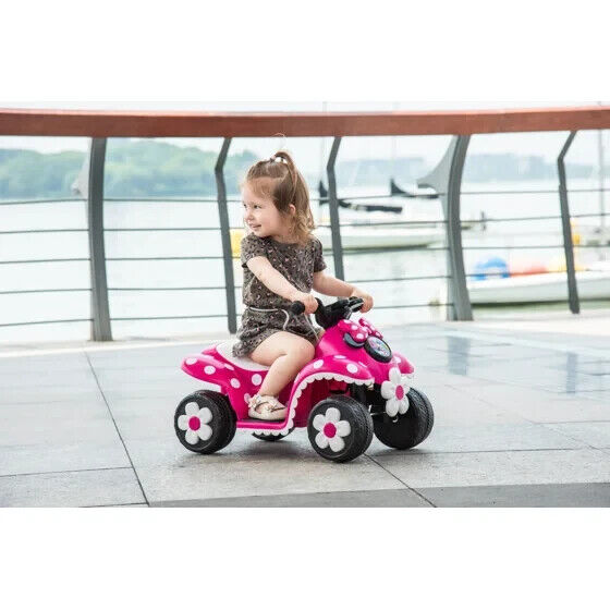 Minnie Mouse 6V Battery-Powered Quad Ride-On Car for Kids Magic Cars 8