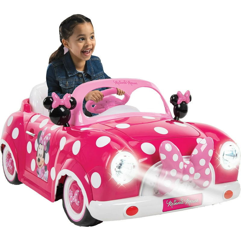 Pink Minnie Mouse Electric Convertible Ride-On Car for Girls Magic Cars Variant 0