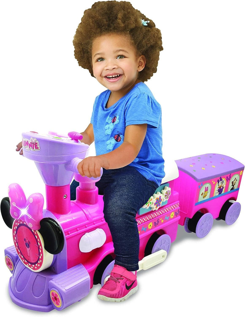 Large Ride-On Train with Caboose and Track for Kids Magic Cars 7