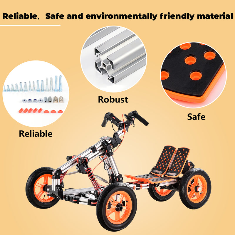 Modular Electric Kart with High-Strength Material and Over 20 Functions Magic Cars 4