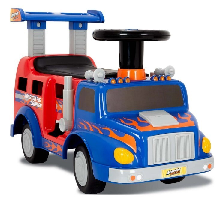 Monster Ride-On Carrier for Kids 1-3 Years, Supports Up to 44 lbs Magic Cars 2