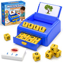 Blue Montessori Letter Matching Game for Children Ages 3-8 with Storage Tray Magic Cars Variant 0