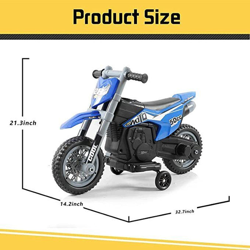 Motocicleta Eléctrica Infantil con Ruedines para Equilibrio y Pista Magic Cars 10