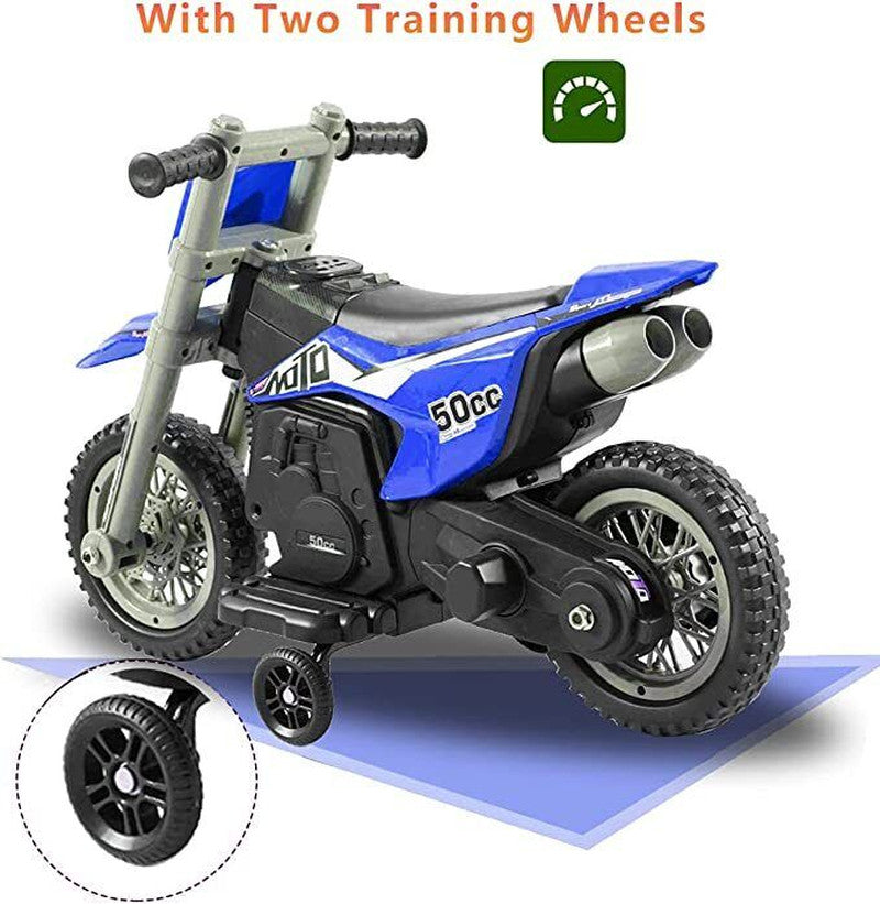 Motocicleta Eléctrica Infantil con Ruedines para Equilibrio y Pista Magic Cars 11