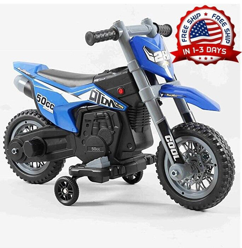 Motocicleta Eléctrica Infantil con Ruedines para Equilibrio y Pista Magic Cars 9