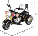 Motocicleta eléctrica infantil 6V con batería, 3 ruedas y faros delanteros Magic Cars 7