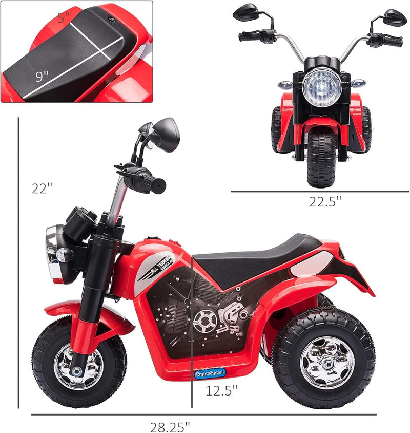 Motocicleta eléctrica para niños con batería 6V, 3 ruedas, música y luces Magic Cars 4