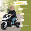 Motocicleta Eléctrica Infantil 6V con 3 Ruedas, Música y Luz Magic Cars 2