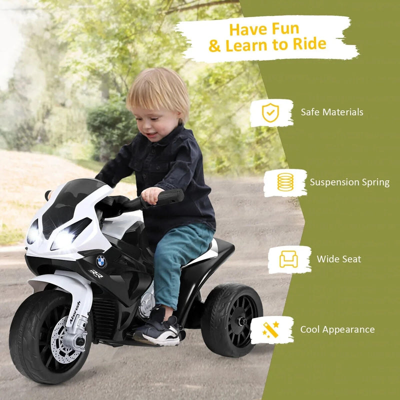 Motocicleta Eléctrica Infantil 6V con 3 Ruedas, Música y Luz Magic Cars 2