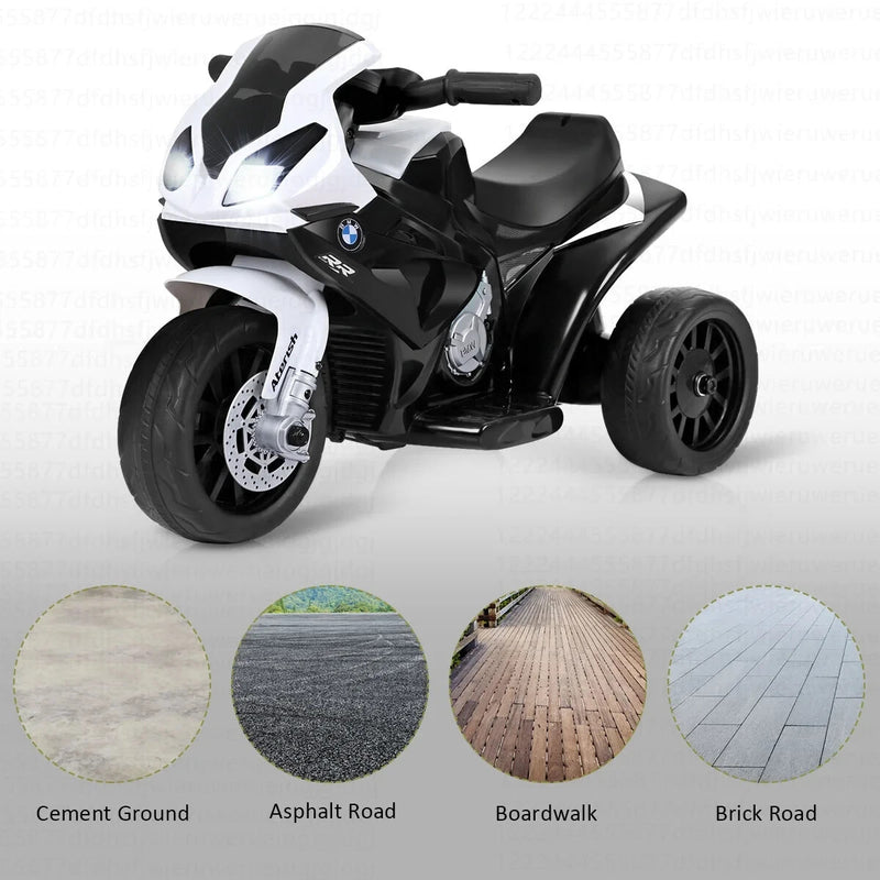 Motocicleta Eléctrica Infantil 6V con 3 Ruedas, Música y Luz Magic Cars 4