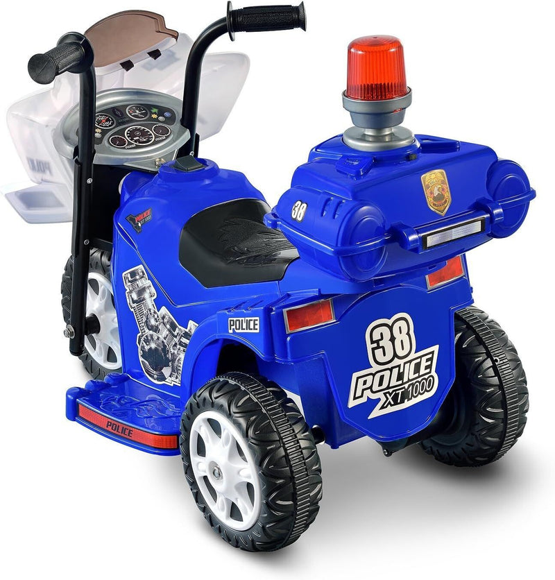 Motocicleta eléctrica policía 6V para niños de 2 a 3 años con sirena y luces Magic Cars 1