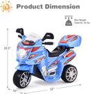 Motocicleta eléctrica de policía 6V para niños de 2 a 3 años con sirena y luces Magic Cars 2