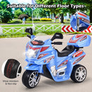Motocicleta eléctrica de policía 6V para niños de 2 a 3 años con sirena y luces Magic Cars 6
