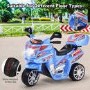 Motocicleta eléctrica de policía 6V para niños de 2 a 3 años con sirena y luces Magic Cars 6