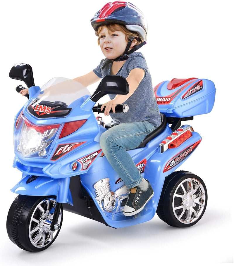 Motocicleta eléctrica de policía 6V para niños de 2 a 3 años con sirena y luces Magic Cars Variant 0