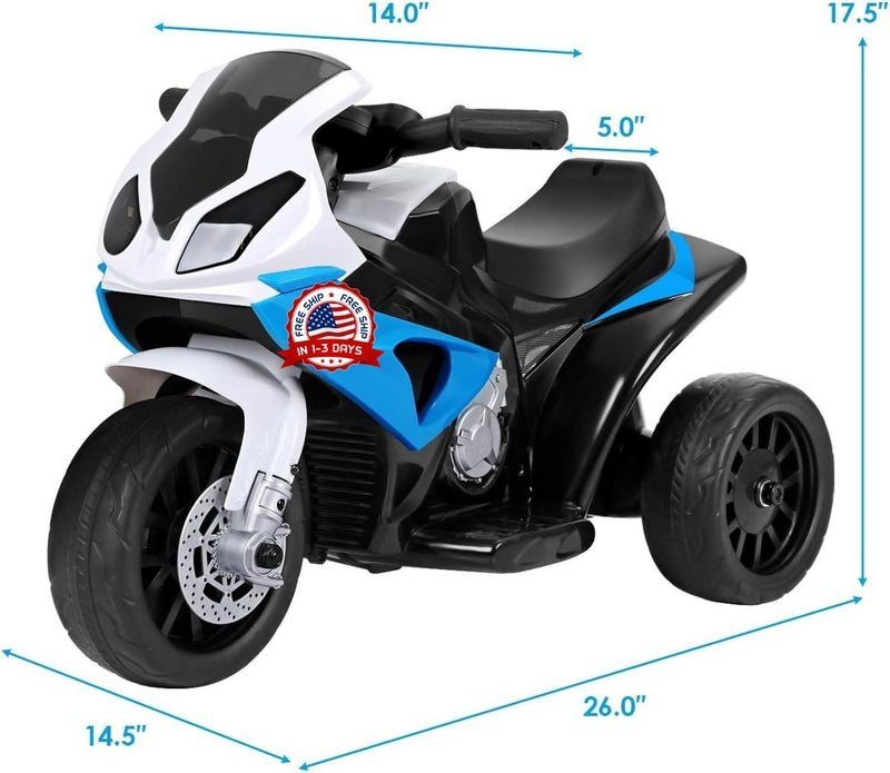 Motocicleta Eléctrica Infantil con Luces y Sonido para Niños de 2 a 3 Años Magic Cars 2