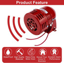 Industrial Electric Motor-Driven Red Siren Alarm 110V AC 114dB 1 Piece Magic Cars 2