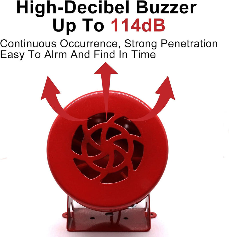 Electric Industrial Motor-Driven Red Alarm Siren 110V AC 114dB 1 Piece Magic Cars 3
