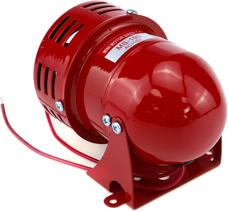 Electric Industrial Motor-Driven Red Alarm Siren 110V AC 114dB 1 Piece Magic Cars 8