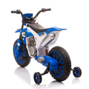 12V Battery-Powered Ride-On Dirt Bike with Training Wheels Magic Cars 17