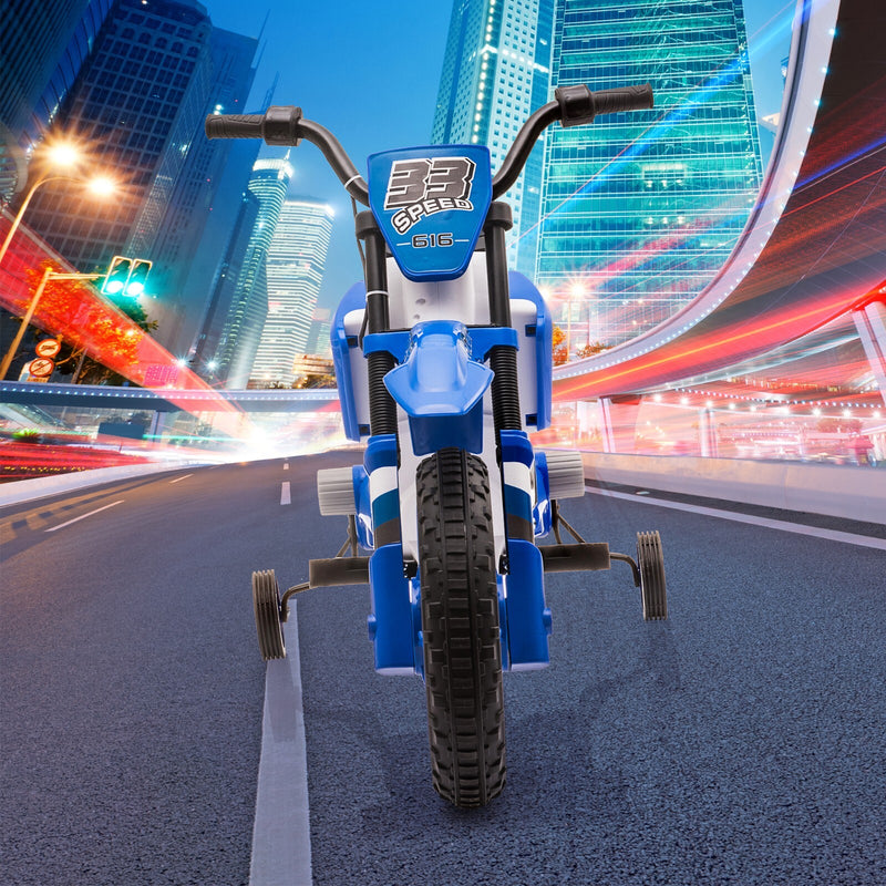 12V Battery-Powered Ride-On Dirt Bike with Training Wheels Magic Cars 18