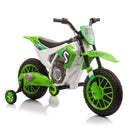 12V Battery-Powered Ride-On Dirt Bike with Training Wheels Magic Cars Variant 0