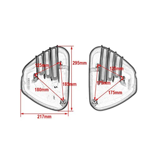 Left and Right Motorcycle Battery Side Fairing Frame Caps Accessories Magic Cars 4