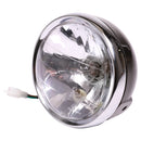 Motorcycle Headlight (Black Scrambler, H4) for Genuine