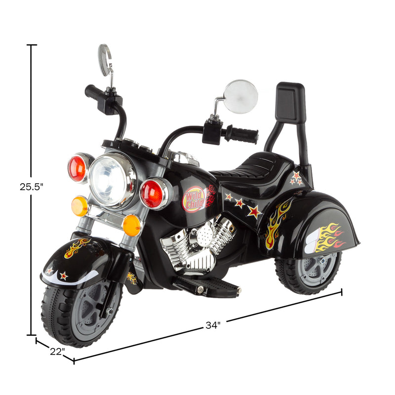 Battery Operated Kids Ride-On Chopper Style Motorcycle Bike for Ages 2-4 Magic Cars 2