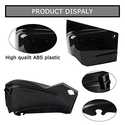 Black Left and Right Battery Side Panels for V Star 650 Motorcycle Magic Cars 1