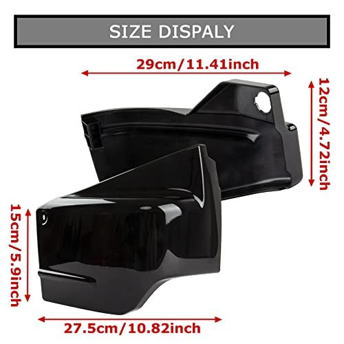 Black Left and Right Battery Side Panels for V Star 650 Motorcycle Magic Cars 3