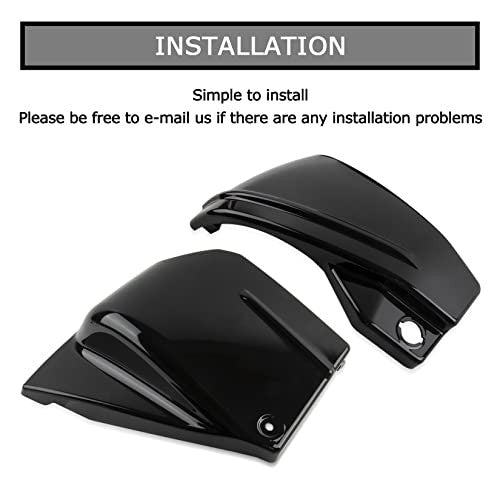 Black Left and Right Battery Side Panels for V Star 650 Motorcycle Magic Cars 5