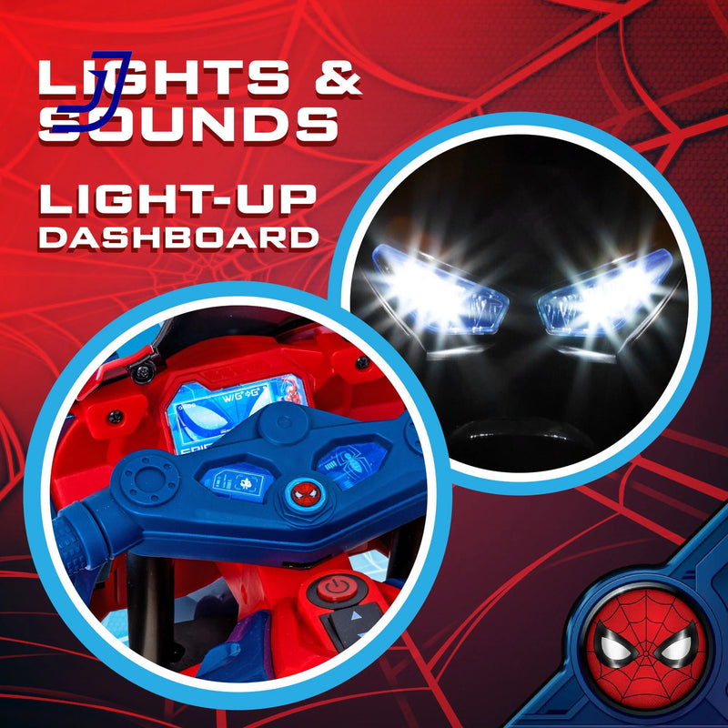 Rechargeable 6V Ride-On Motorcycle Toy for Kids Ages 3+ Supports up to 65 lbs Magic Cars 2